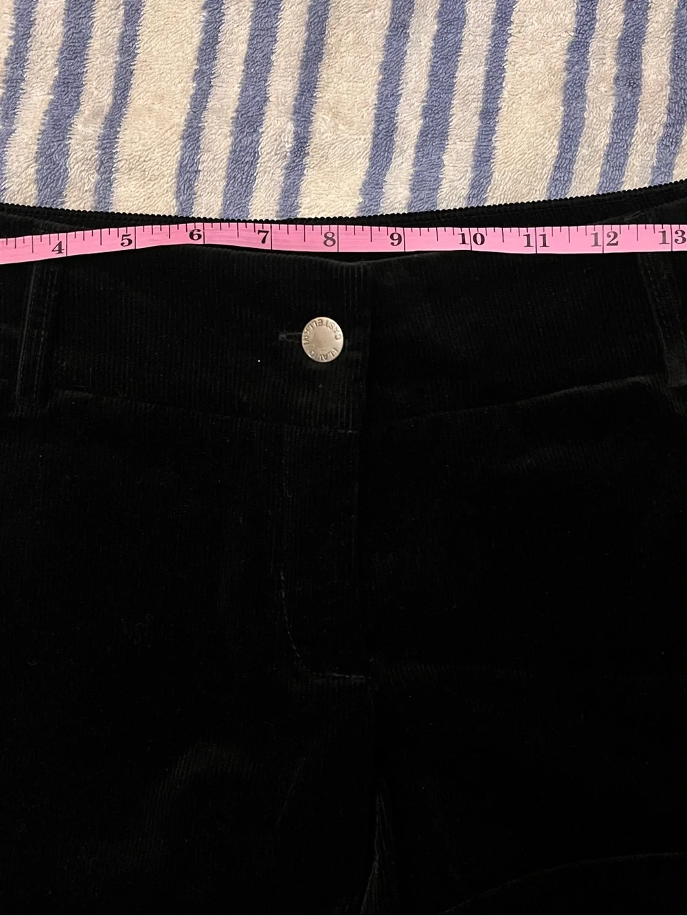 Women’s Black Corduroy High-Rise Shorts